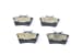 Arka Fren Balatası P308 Sw P307 1,4 16V / 1,6 16V / 2,0 / 1,6Hdı / 2,0Hdı 09 / 07> Partner Tepee C4 