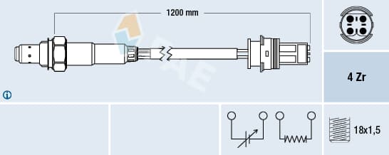 Lambda Sensörü FAE 77276 OEM : A0015400417 | Parbulo.com | Otomotiv ...