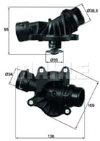 Termostat E46/60/65/70/71 E83/87/90