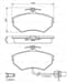 FREN BALATASI ON (119MM) KABLOLU PASSAT  97-