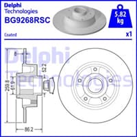 Fren Dıskı Arka Megane Iv 16 > Kaplamalı Rulmanlı Abs Sensor Halkalı Yarıcapı 30Mm