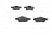 Arka Fren Balatası Nıssan Prımera P12 03> 10 Laguna Iı Latıtude 11>13 2,0 Dcı Connect 02> Focusıı Fo