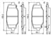 Fren Balatası Arka Freemont 2.0 Chrysler Grand Voyager V Rt 3.6 11> Voyager 2.8 11>14