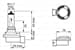 12V Standart H8 Ampul 35W